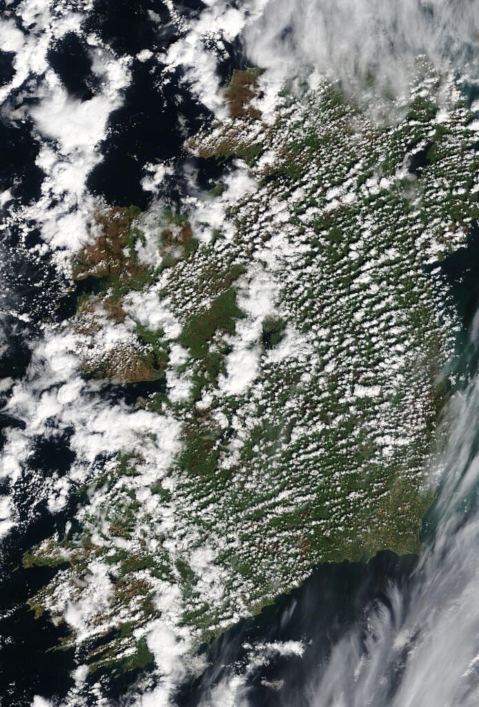 Ireland-2-694x1024 Satellite imagery shows showery conditions