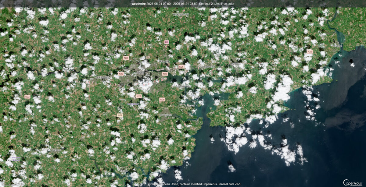 'Cotton Clouds' Over Munster 26 2025 05 21 00 00 2025 05 21 23 59 Sentinel 2 L2A True colors