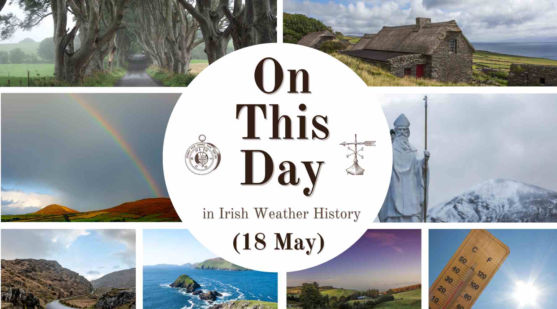 A chronological record of weather events and extremes that occurred in Ireland on 18 May down through history.