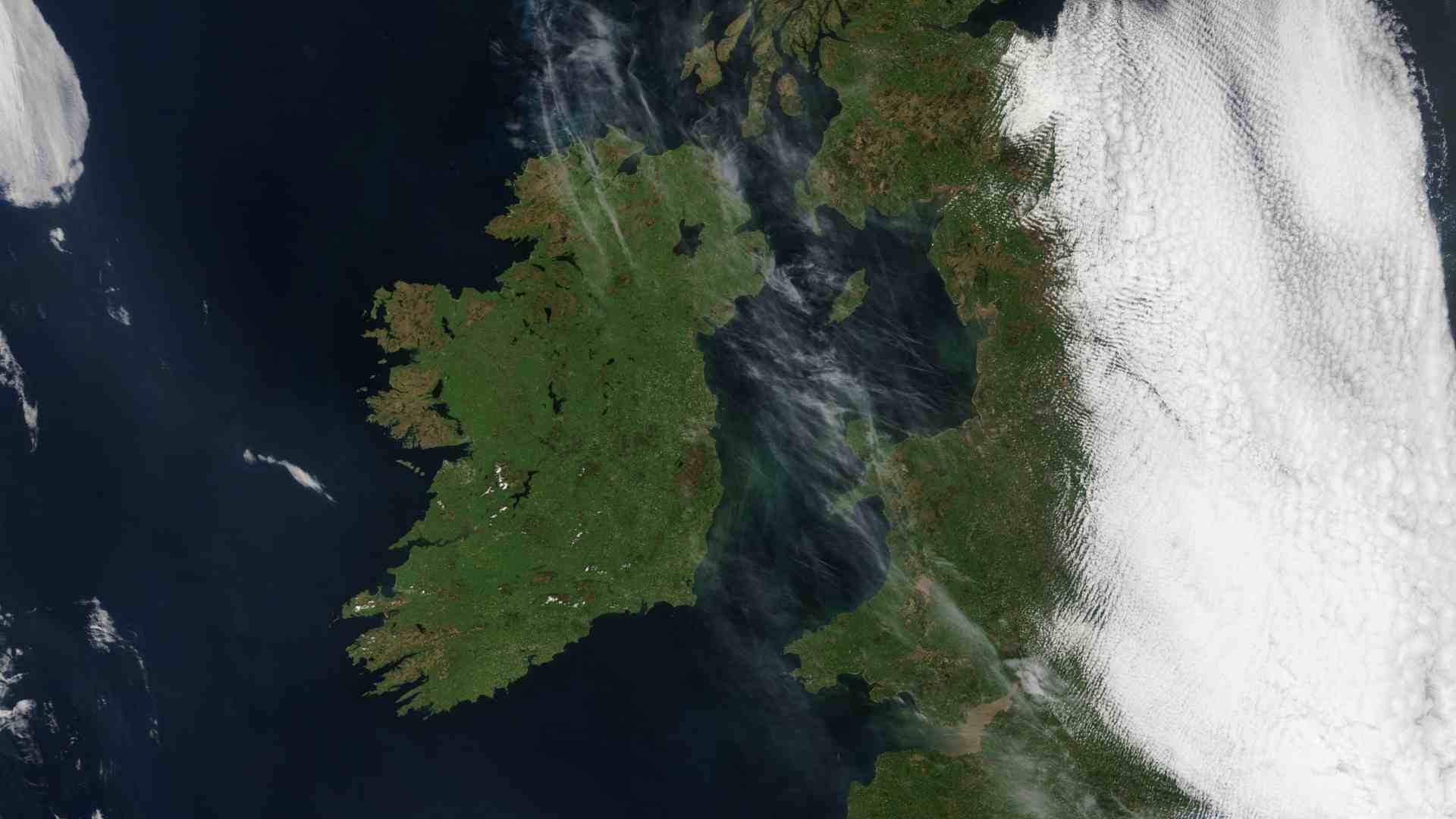 ireland from space