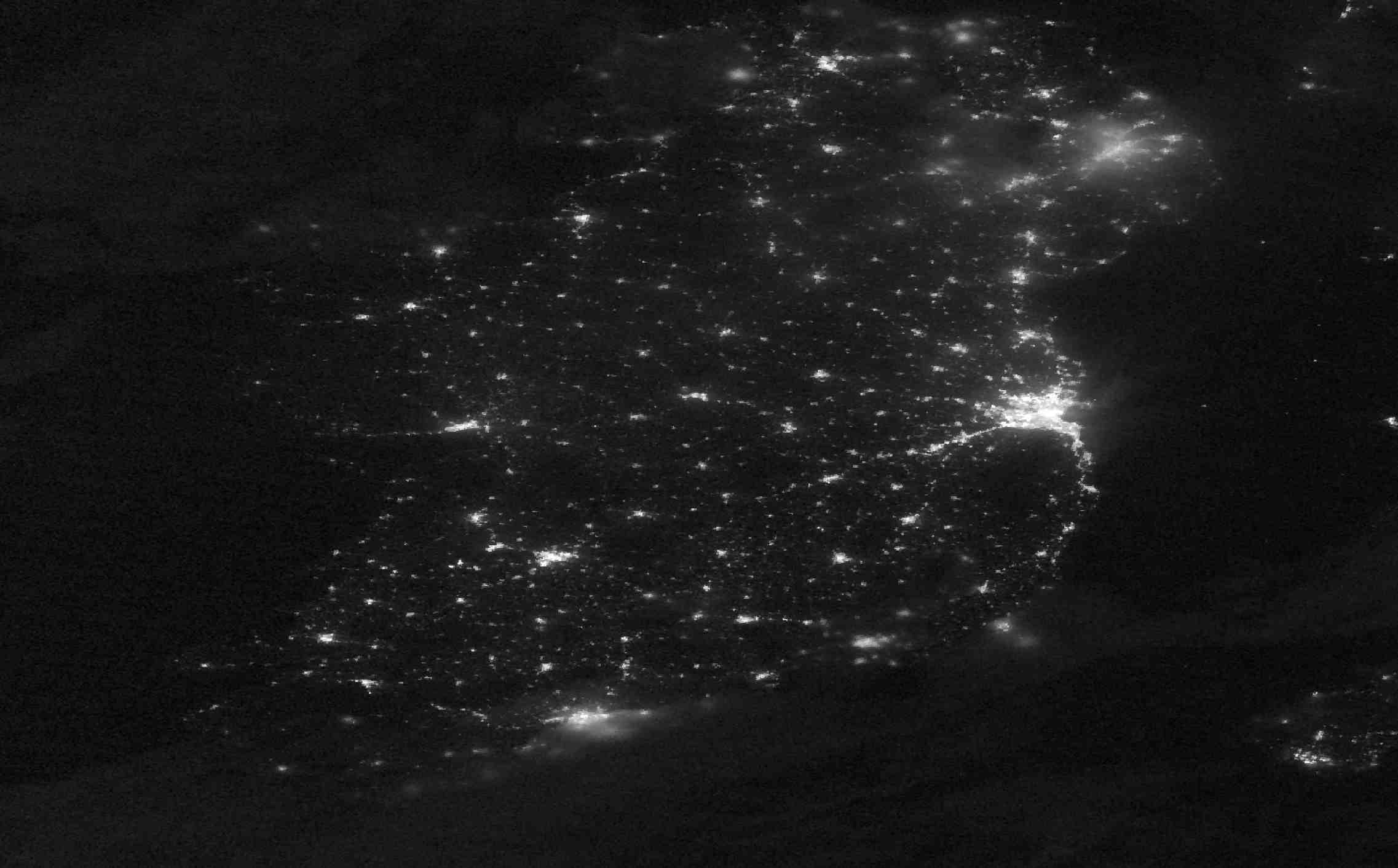 Ireland at night
