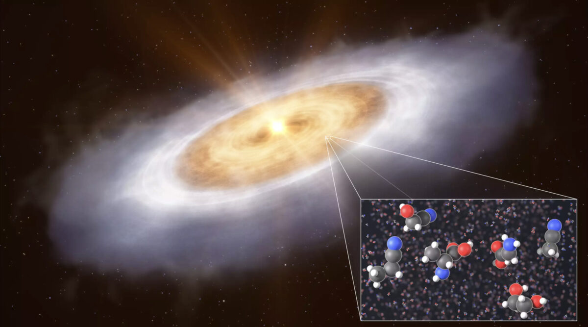 Building Blocks of Life Found Around Baby Star