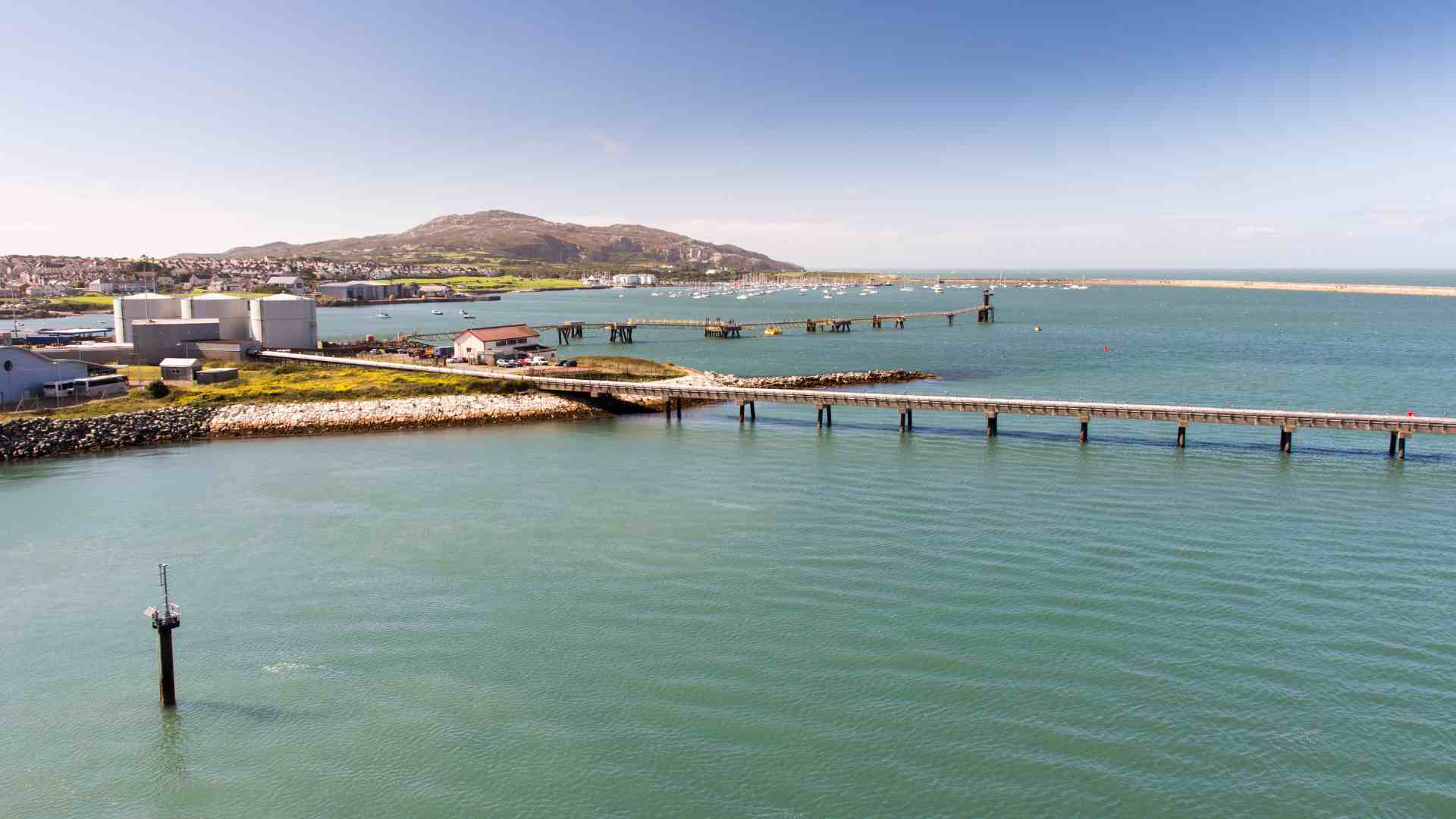 Holyhead Port in North Wales