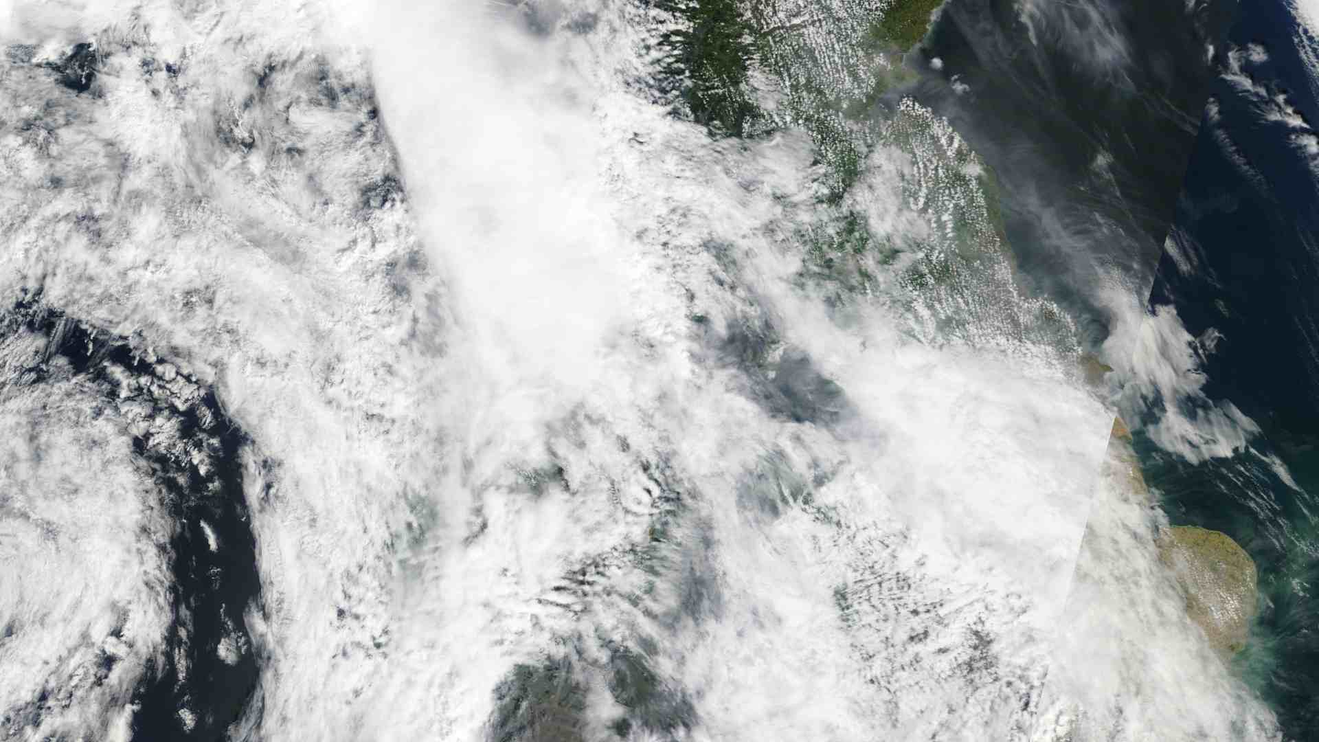 Ireland from space on 17 July