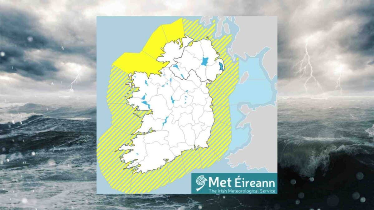 Met Éireann Issues Marine Warnings for Friday 25 marine warning