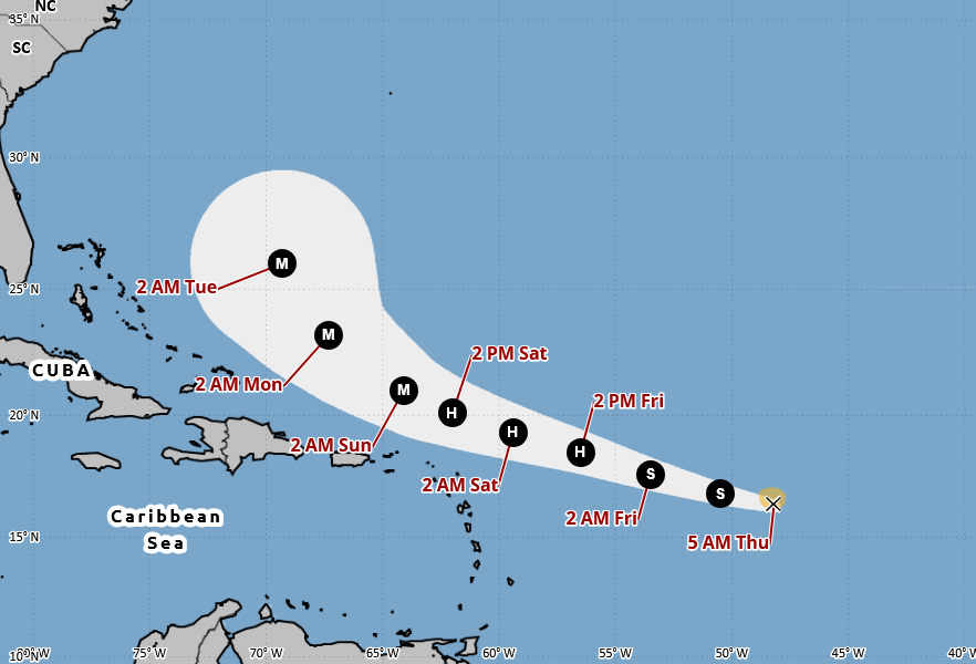 Erin track