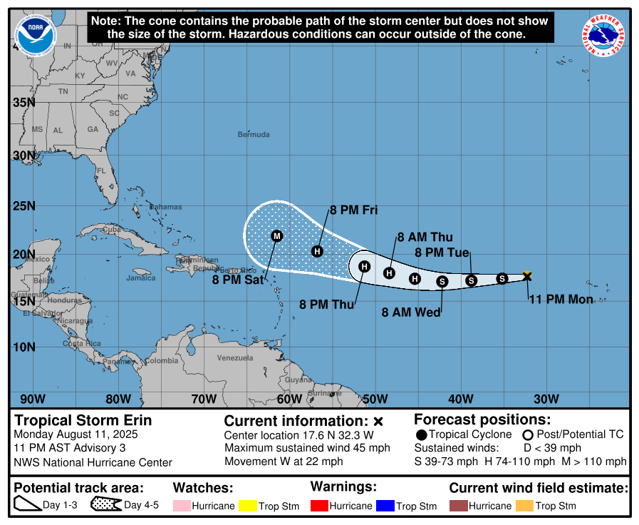 Erin.-Credit-NHC Storm Erin Set to Become Major Hurricane