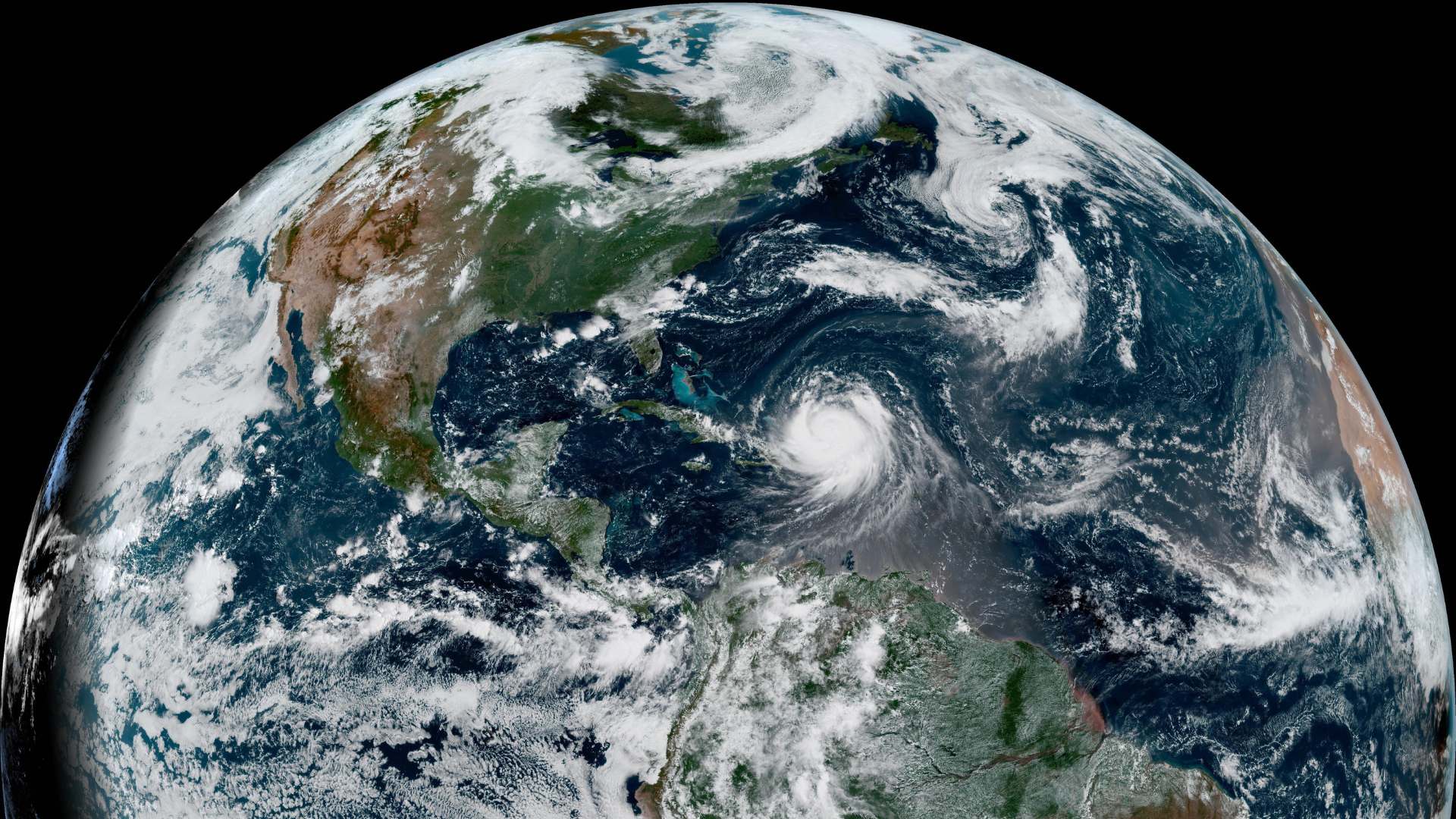 Hurricane Erin on Sunday afternoon. Credit NOAA