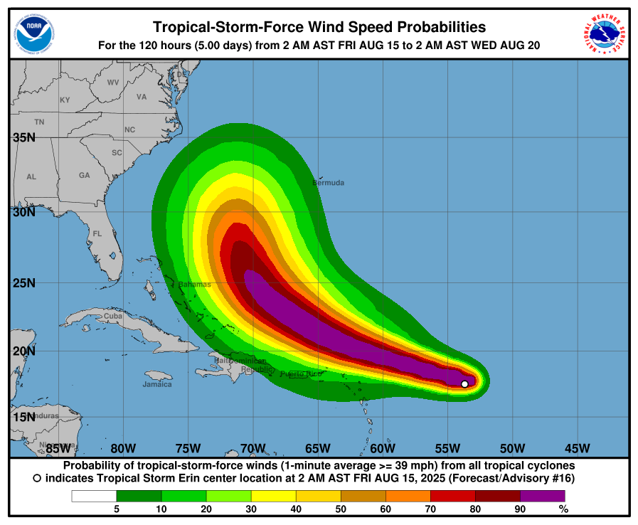 Hurricane-Erin.-Credit-NOAA Caribbean Braced for Heavy Seas as Hurricane Erin Nears