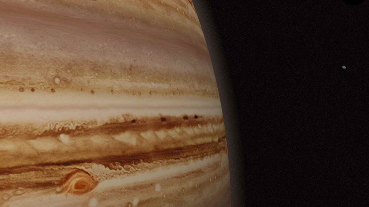 Jupiter-and-earth-1200x675 Meteorites reveal explosive birth of Jupiter