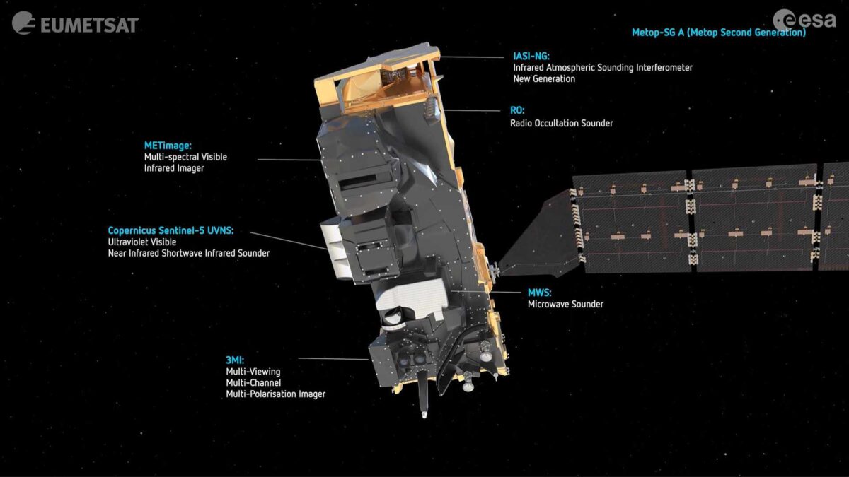 Metop-SGA1-1-1200x675 Europe’s New Weather Satellite Now in Orbit