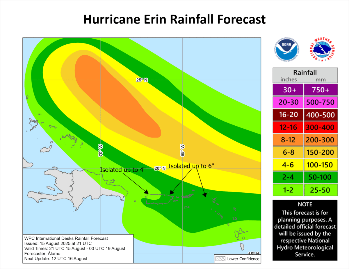 Rainfall-1200x927 Erin Strengthens, Turns Toward North Atlantic