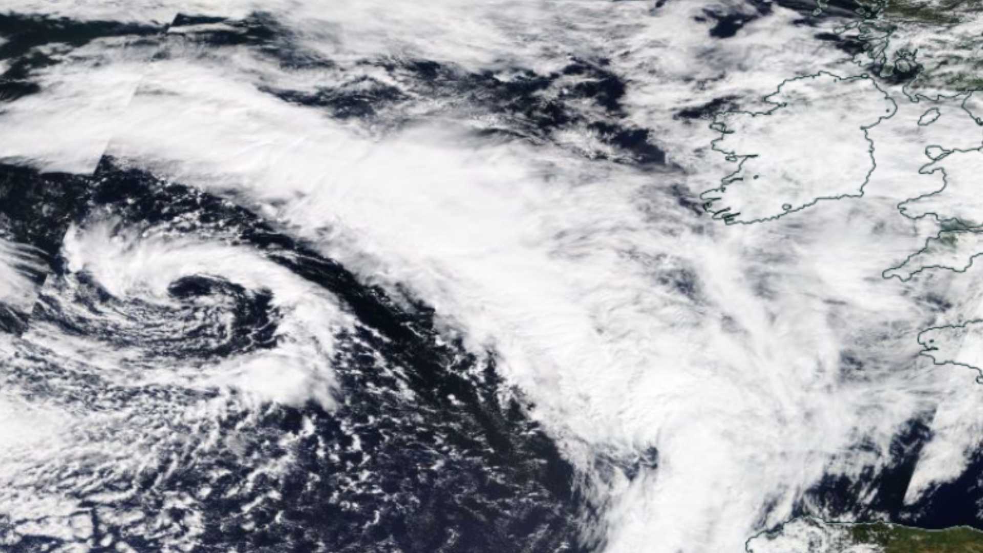 Storm Ellen on 18 August. Credit: Meteosat