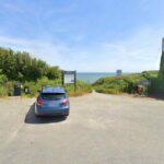 The entrance to Clogga Beach, Wicklow