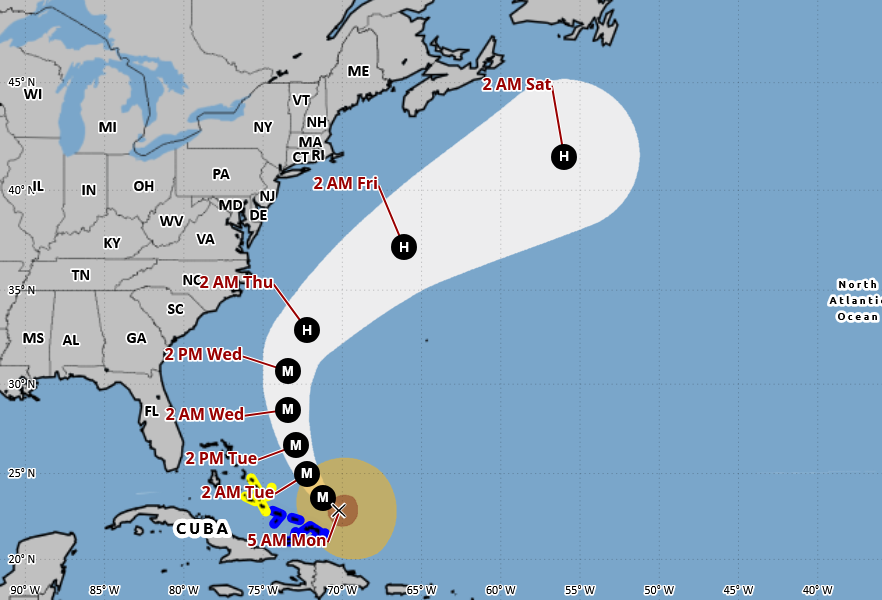 Track-3 Warm, dry spell could give way to Hurricane Erin’s remnants