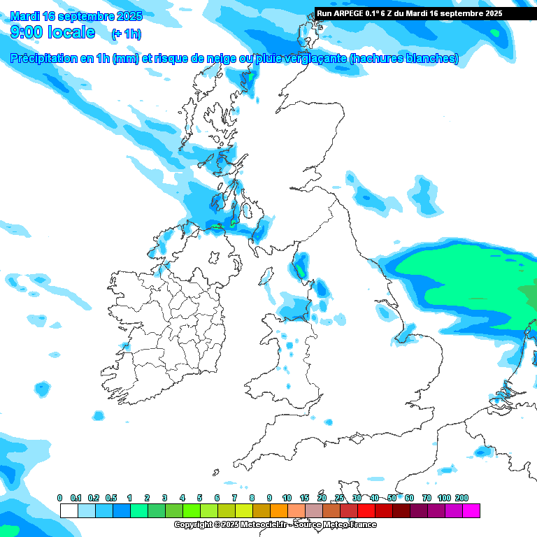 Arpege-precipitation-forecast Nine Counties on Yellow Alert as Heavy Rain Moves In