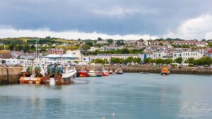 Boats moored at Howth Harbour, Dublin