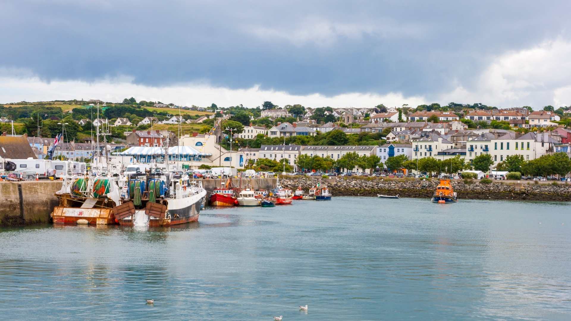 Boats moored at Howth Harbour, Dublin