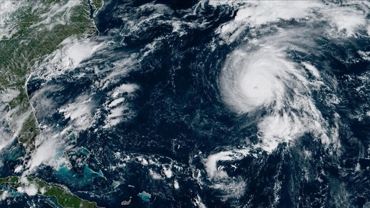Category-3-Hurricane-Gabrielle.-Credit-NOAA-1200x675 Gabrielle Now Major Hurricane with Eye Visible on Satellite Imagery