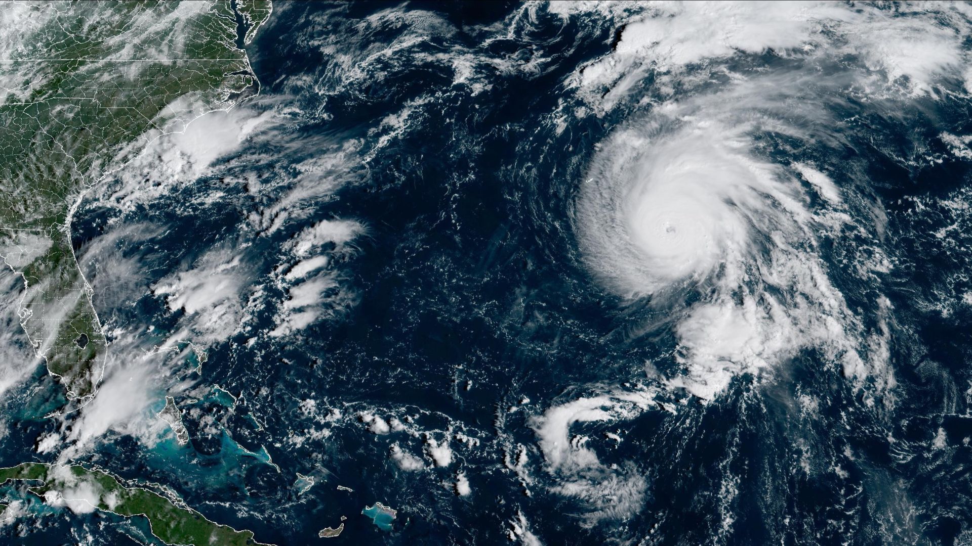 Category 3 Hurricane Gabrielle. Credit NOAA