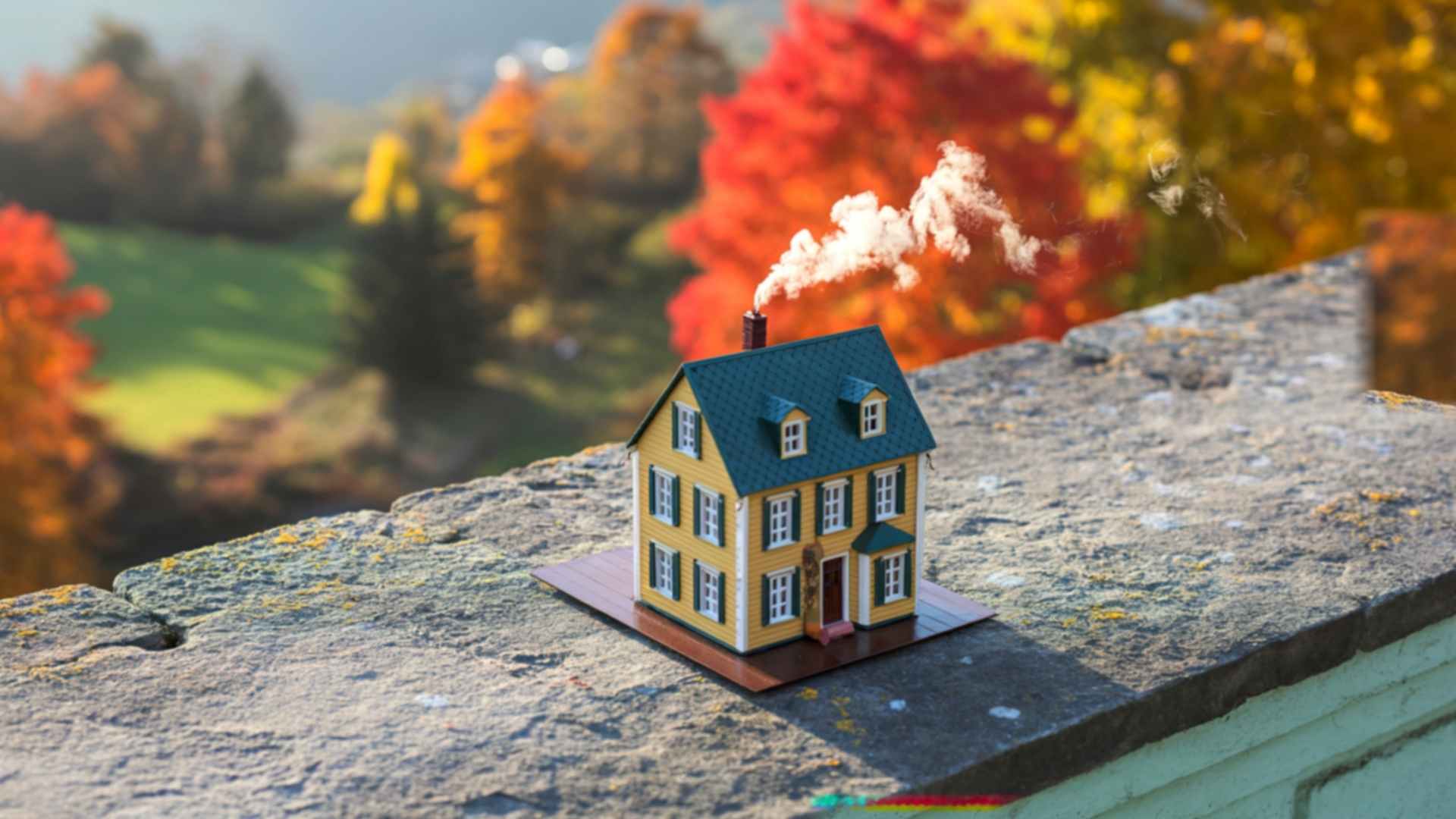 Chimney smoke air pollution
