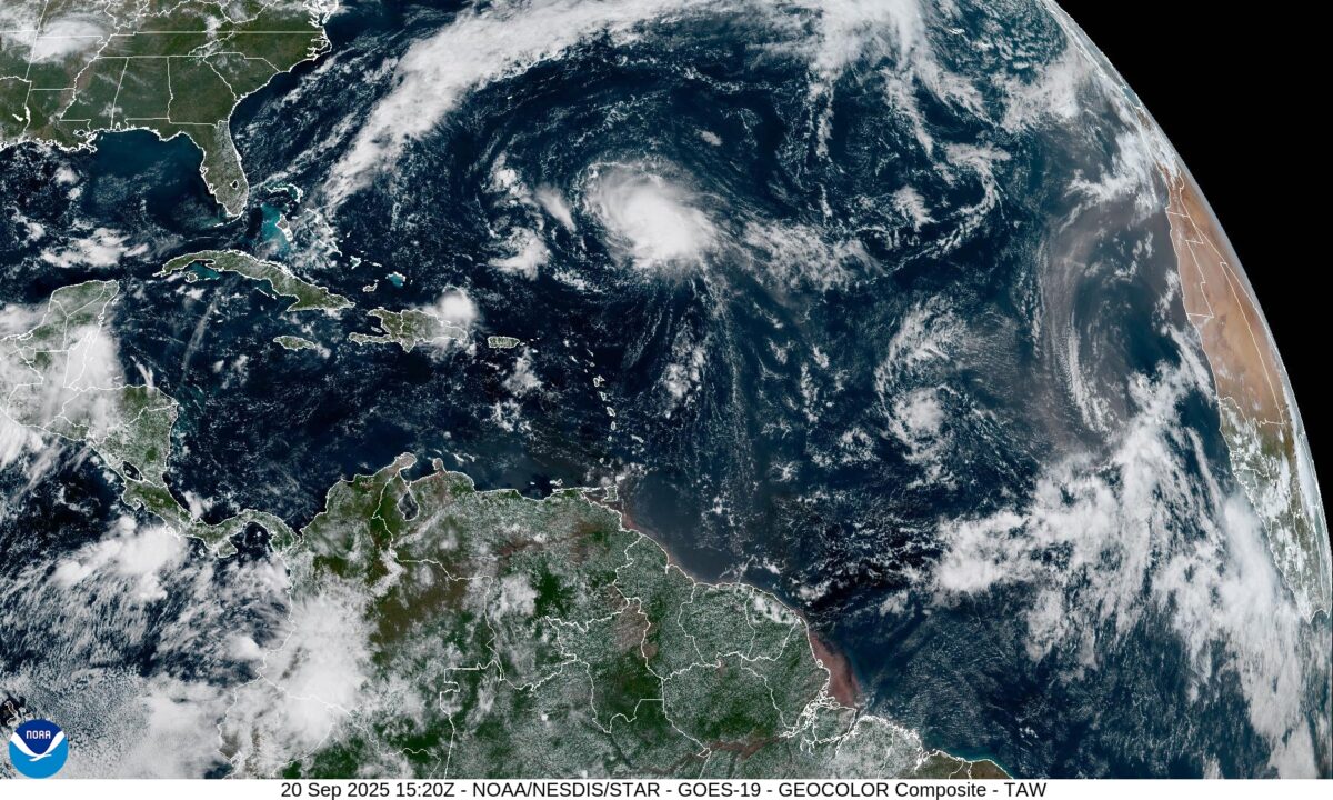 Gabrielle-on-Saturday-afternoon.-Credit-NOAA-1200x720 Tropical Storm Gabrielle Set to Strengthen as Bermuda Monitors Path