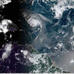 Hurricane Humberto on Saturday morning. Credit NOAA