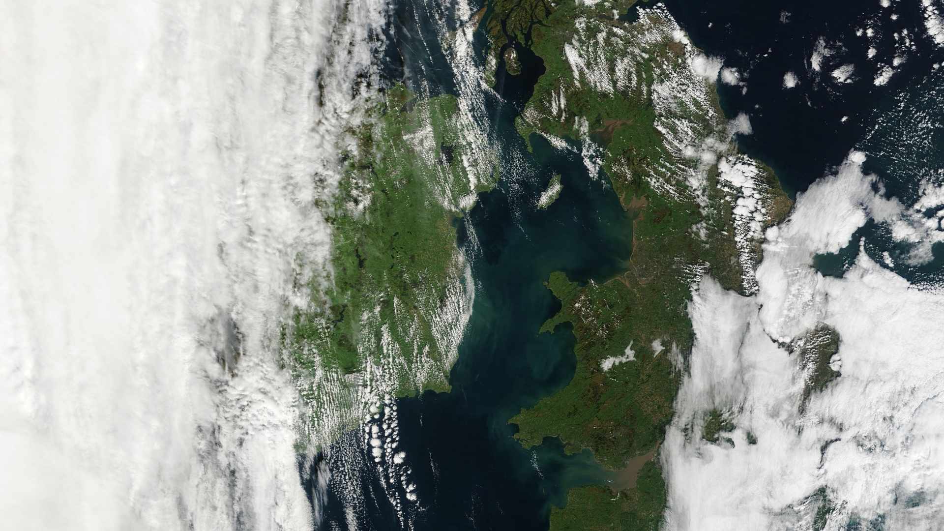 Ireland from space at midday on Friday. Credit NASA