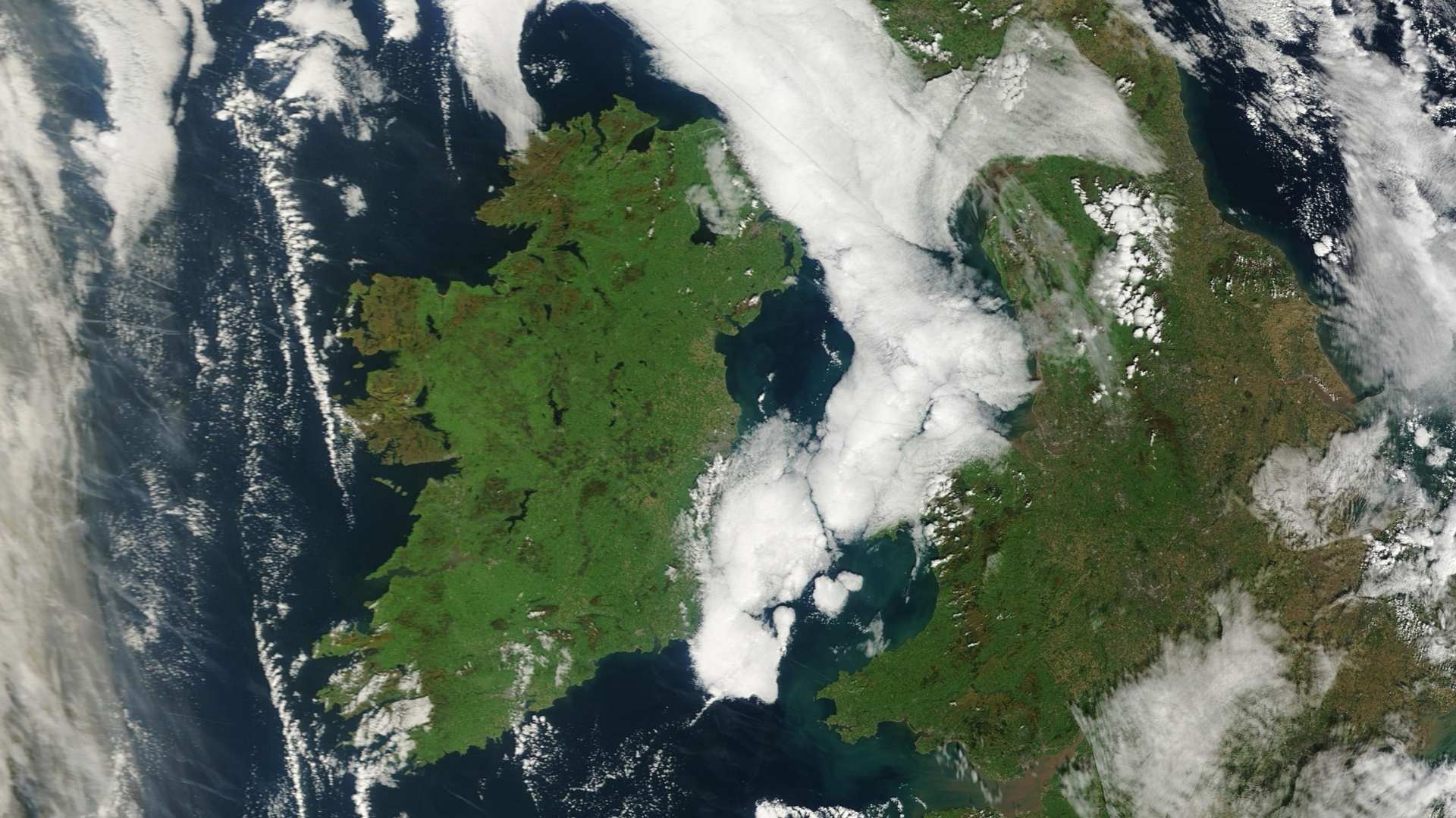 Ireland from space on 23 September 2025