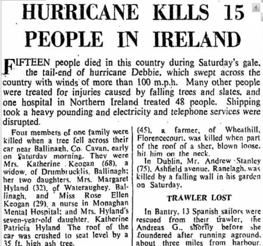 Irish-Times-report-on-Hurricane-Debbie-1095x1024 Hurricane Debbie: Ireland struck by one of its most powerful storms