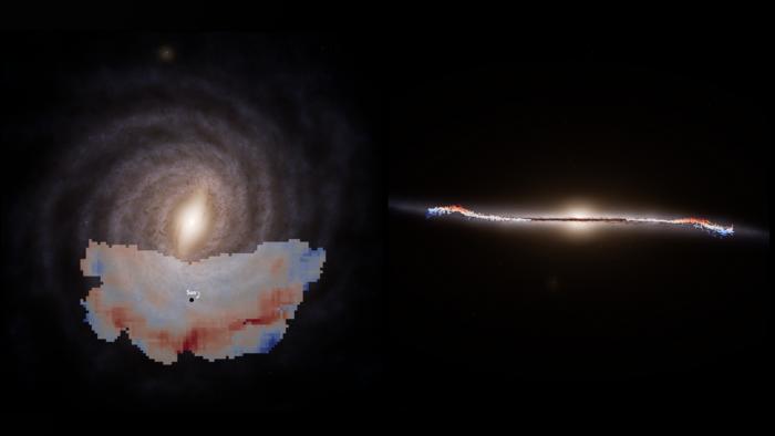 Low-Res_Gaia_GreatWave_sidebyside Gaia telescope reveals giant wave rippling through Milky Way