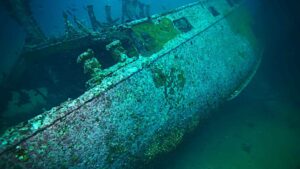 Sunken ship munitions