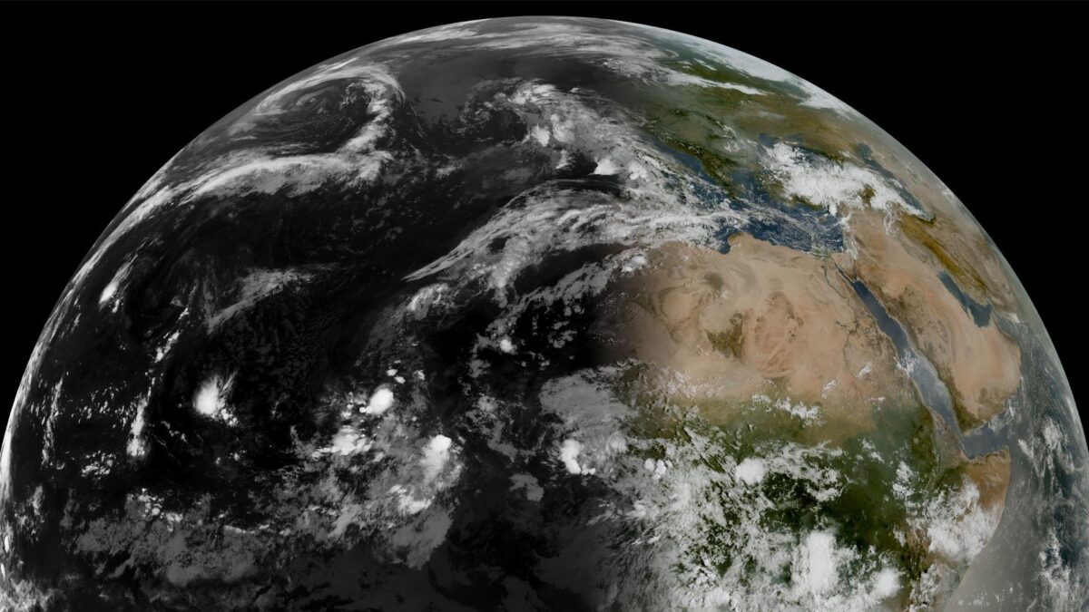 The autumn equinox. Credit EUMETSAT