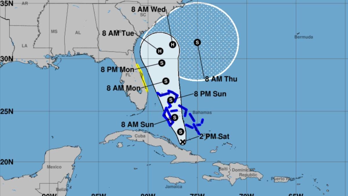 Topical-Depression-Mine-forecast-track.-Credit-NHC-1200x675 US east coast on alert as Tropical Depression Nine strengthens