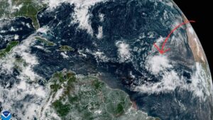 Tropical wave in the eastern Atlantic
