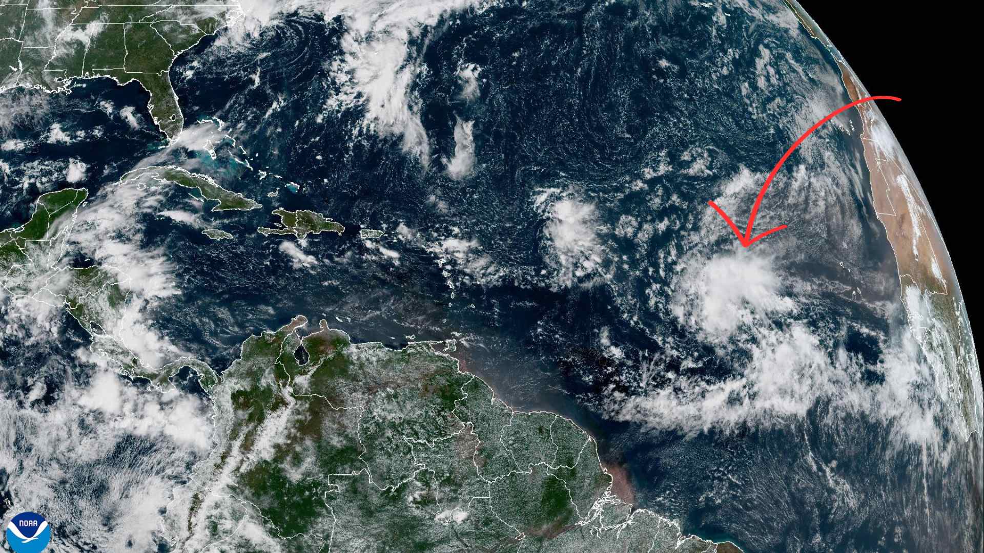 Tropical wave in the eastern Atlantic