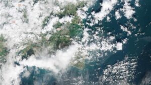 Wexford from space on Wednesday, 3 September. Credit Copernicus