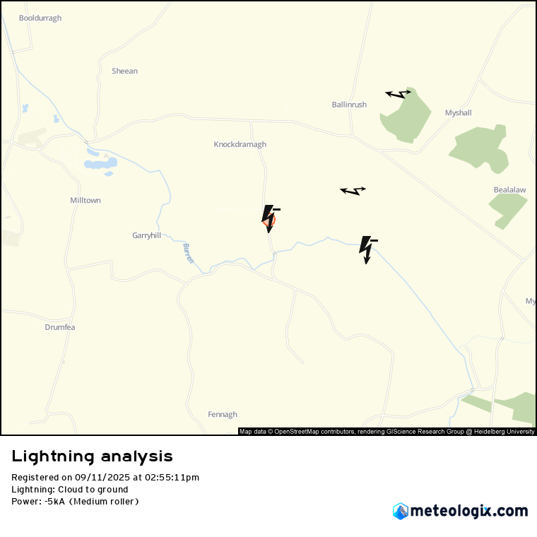bagnelstown-and-bunclody Thunderstorms Spread Across Country