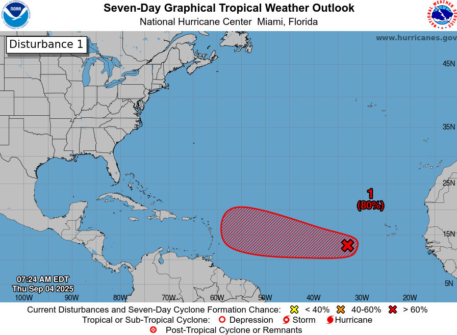 image-5 Atlantic system could strengthen into Tropical Storm Gabrielle