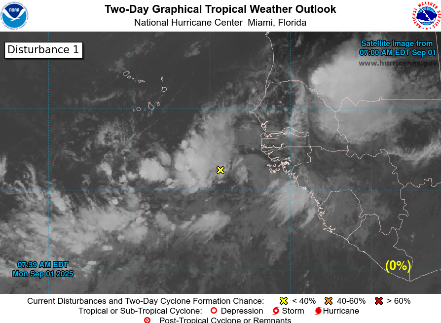 image NHC monitoring potential new Atlantic tropical depression
