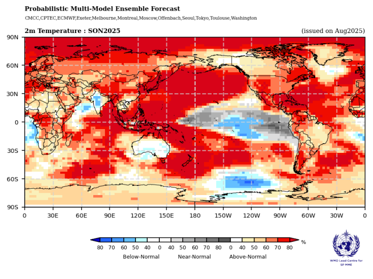 temperature La Niña Set to Influence Weather This Autumn