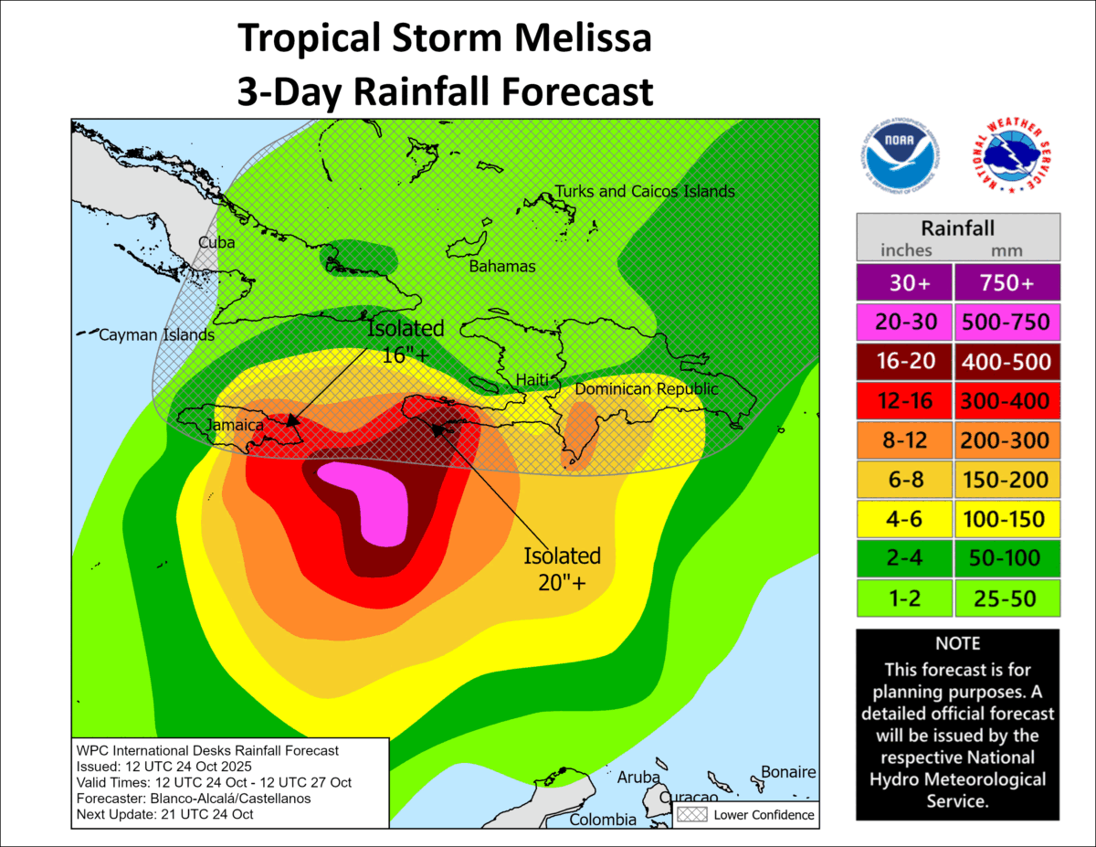241450INTQPF_sm-1200x927 Melissa Set to Rapidly Intensify as Jamaica and Haiti Brace for Impact