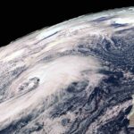 Weather warnings in place for 12 counties 2 An EUMETSAT RGB satellite image of the Atlantic system that will bring wind and rain to Ireland tomorrow.