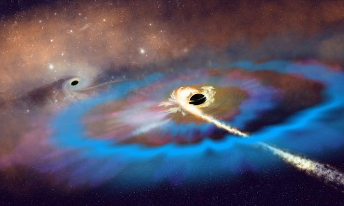 Artists-Impression-of-a-Black-Hole-Destroying-a-Star-Outside-a-Galactic-Center-IMAGE Sleeping Giant: Black Hole Reawakens in Distant Galaxy