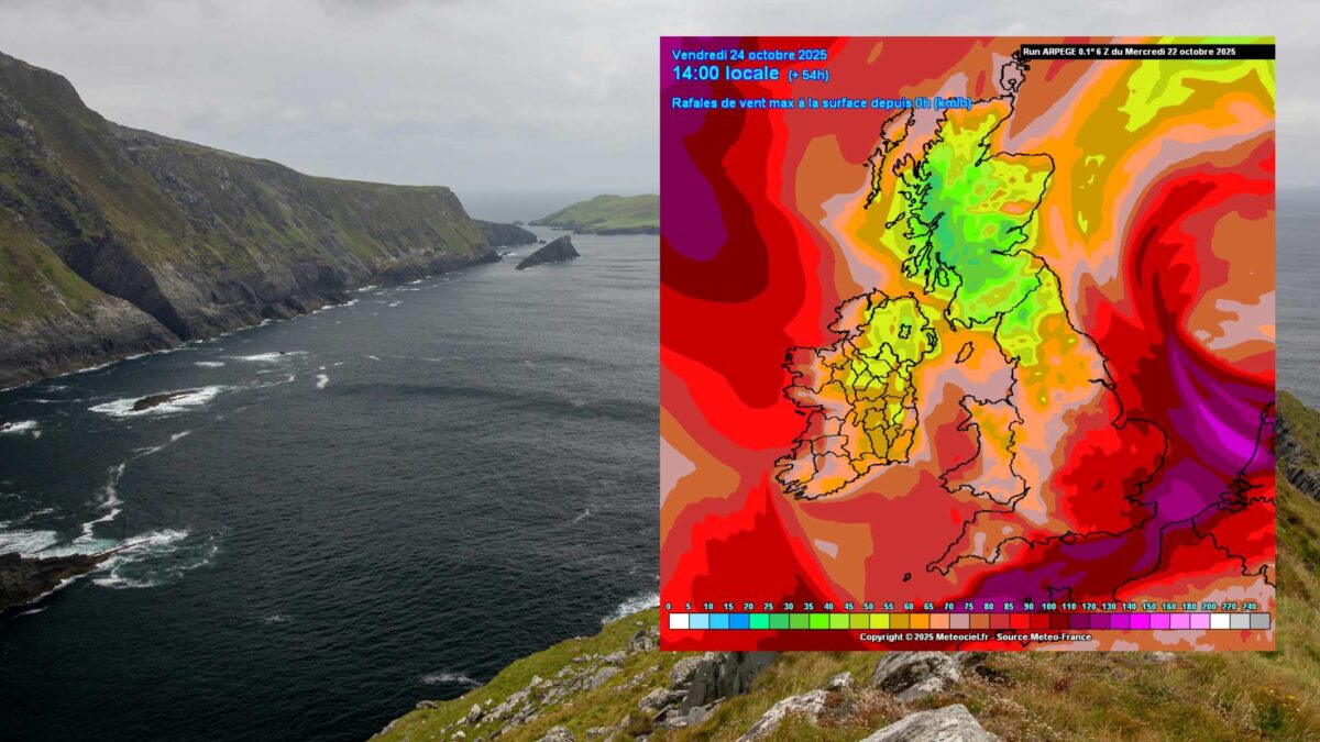 Forecast wind gusts up to Friday afternoon