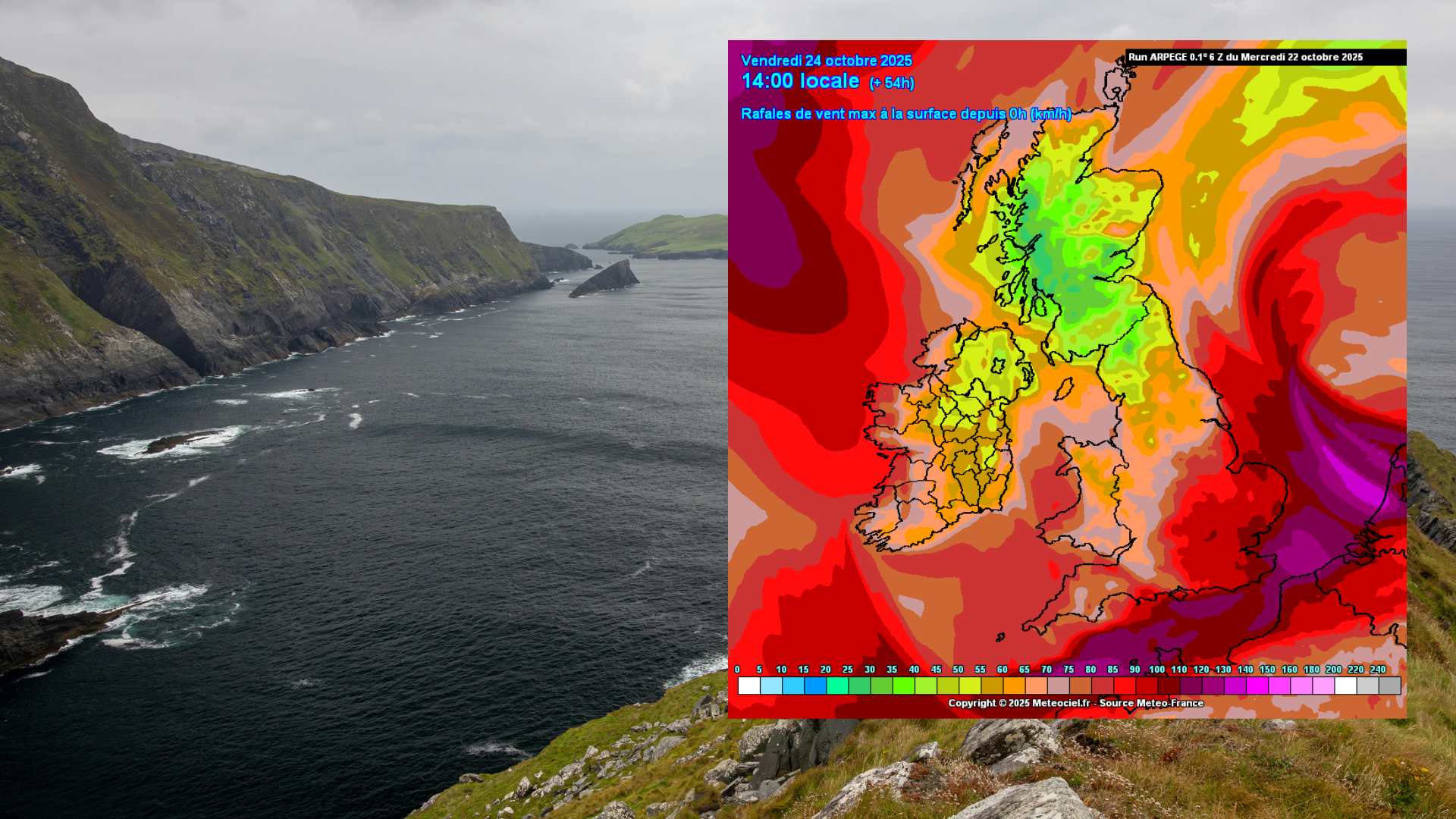 Forecast wind gusts up to Friday afternoon