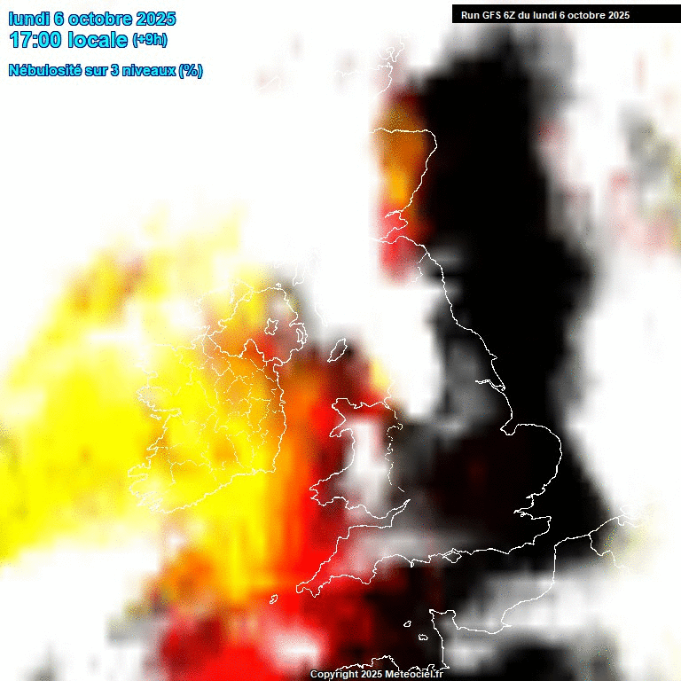 GFS-Cloud-cover Supermoon Peaks as Meteor Shower Begins