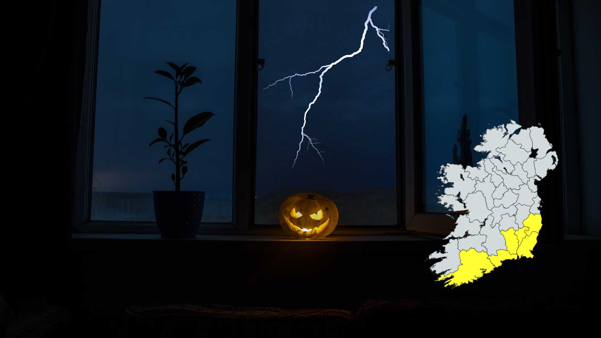 Halloween Thunderstorm Warning for 6 Counties 18 Halloween thunderstorms