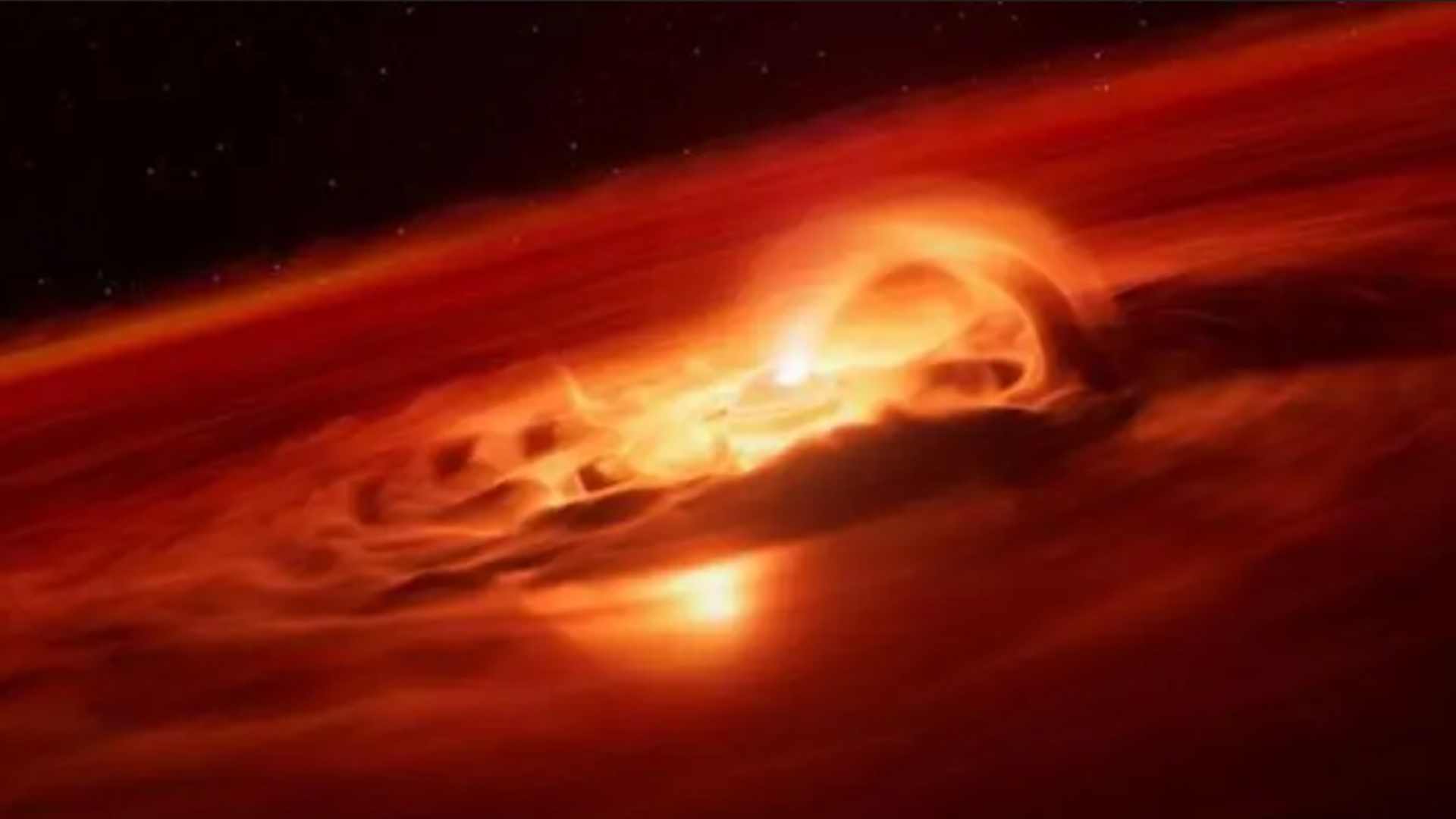 Illustration of the rogue planet Cha 1107-7626