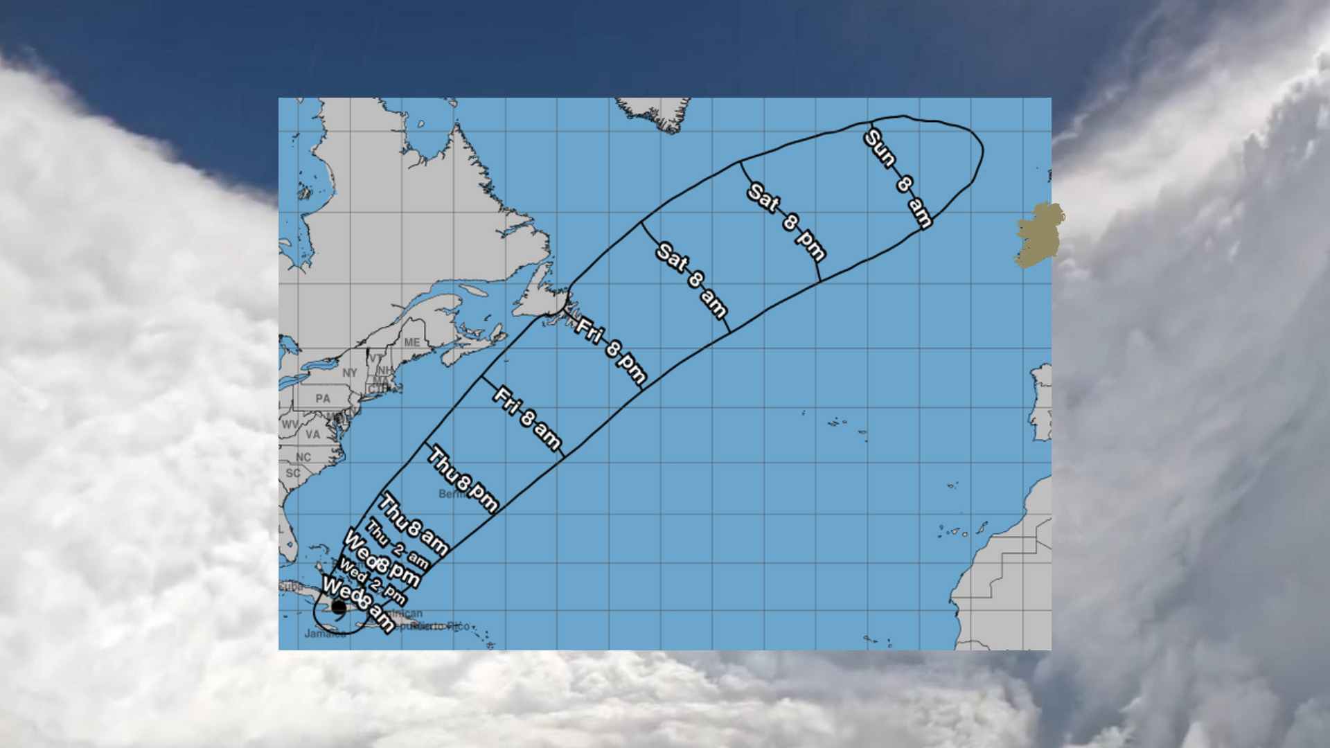 Hurricane Melissa eyes Bahamas and Bermuda, will not impact Ireland 18 Ireland and Hurricane Melissa